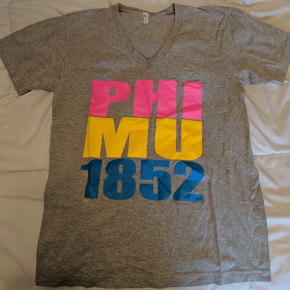 New Phi Mu V-Neck